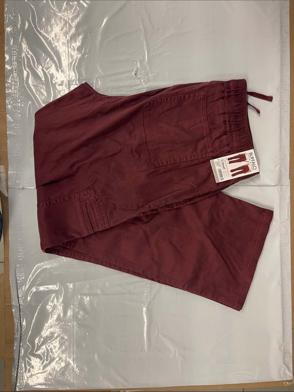 Buffalo David Bitton Men's Maroon Drawstring Joggers